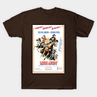Vintage Western Movie Poster - Adios Amigo T-Shirt